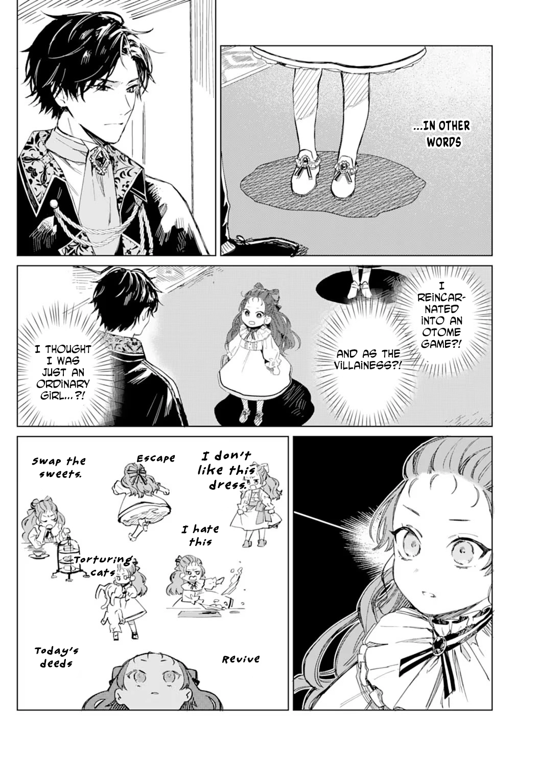The Reincarnated Villainess Child Becomes the Scary Duke’s Beloved Daughter. Chapter 1 Page 9